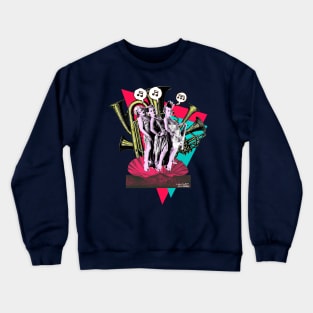 The punk Three Graces, by Maximiliano Lopez Barrios Crewneck Sweatshirt